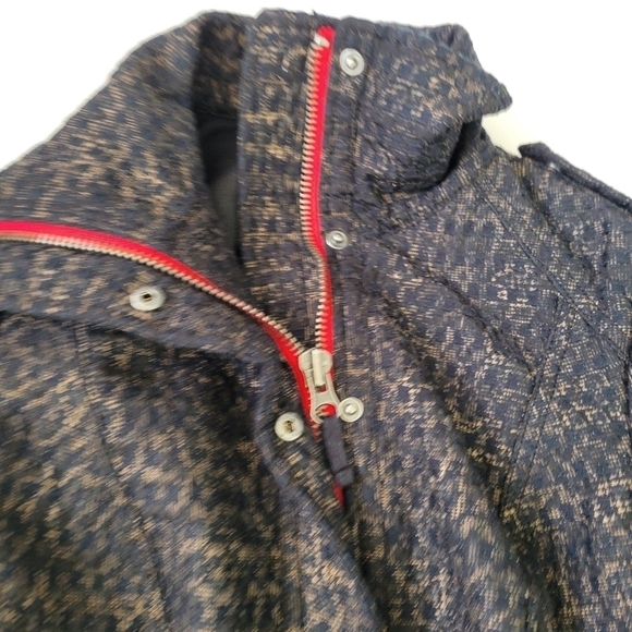 Free People‎ Houndstooth Leopard Print Moto Jacket Size 0 Grunge Animal Print - Picture 11 of 13